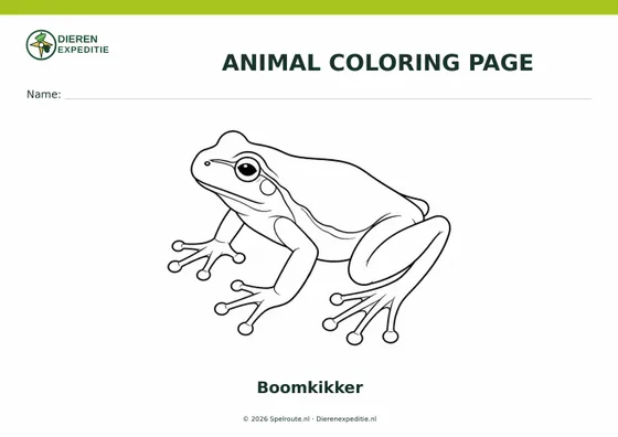 Dierenexpeditie colouring page